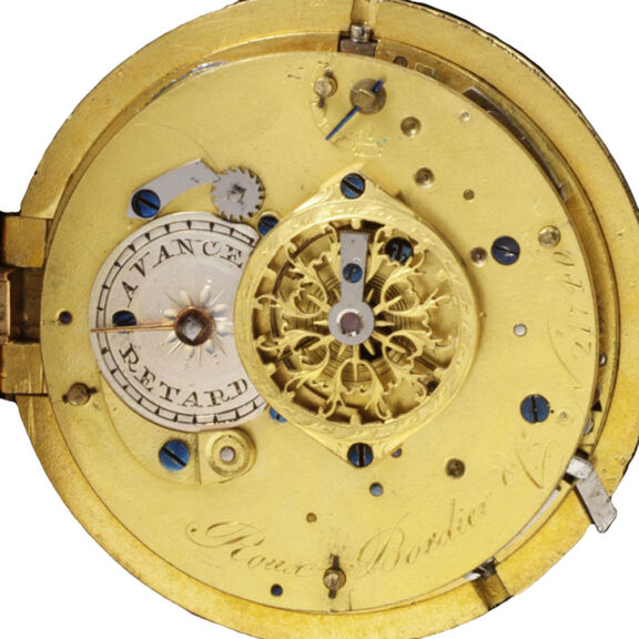 Swiss remarkable watch in gold, enamel and pearls Circa 1794 Swiss remarkable watch in gold, enamel and pearls Circa 1794