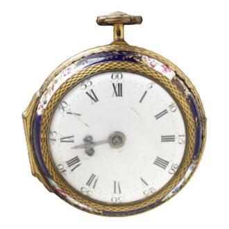English gilded copper one-handed verge watch Circa 1760