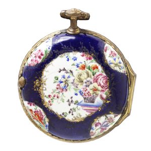 English gilded copper one-handed verge watch Circa 1760