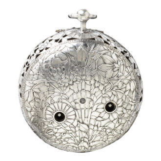 English silver verge watch with champlevé dial Circa 1670