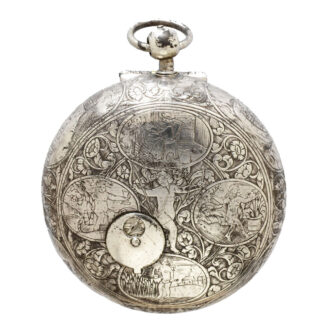 Swiss silver, gilt brass atronomical verge watch Circa 1660