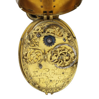 English gilt brass oval pendant pocket watch Circa 1610