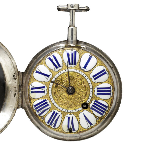 French silver quarter repeating verge pocket watch Circa 1700 French silver quarter repeating verge pocket watch Circa 1700
