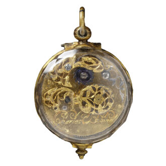 Swiss silver and rock crystal verge pocket watch Circa 1640
