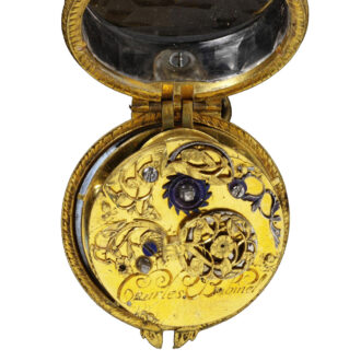 Swiss silver and rock crystal verge pocket watch Circa 1640