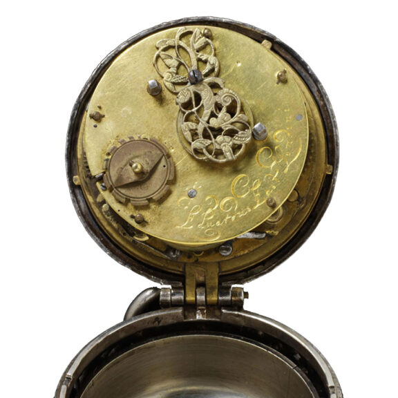 Early English silver open faced pocket watch Circa 1640 Early English silver open faced pocket watch Circa 1640