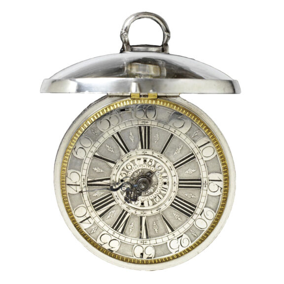 German important repeating silver coach clock Circa 1730 German important repeating silver coach clock Circa 1730