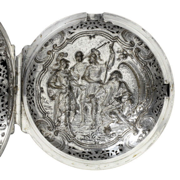 German important repeating silver coach clock Circa 1730 German important repeating silver coach clock Circa 1730