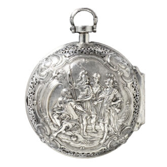 German important repeating silver coach clock Circa 1730