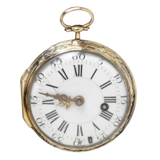 French gold verge watch with romantic scene Circa 1750 French gold verge watch with romantic scene Circa 1750