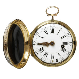 French gold verge watch with romantic scene Circa 1750 French gold verge watch with romantic scene Circa 1750