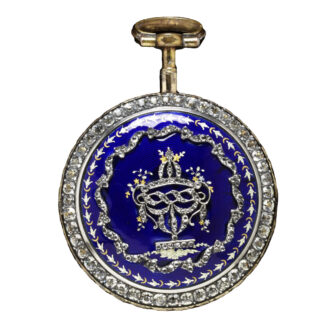 French copper watch, one handed with stones Circa 1790