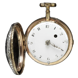 French copper gilt pocket watch with glass stones Circa 1790