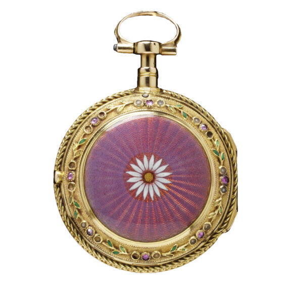 French gold quarter repeating verge pocket watch Circa 1780