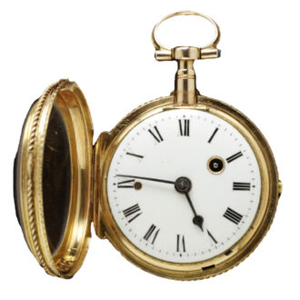 French gold quarter repeating verge pocket watch Circa 1780