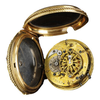 French gold quarter repeating verge pocket watch Circa 1780