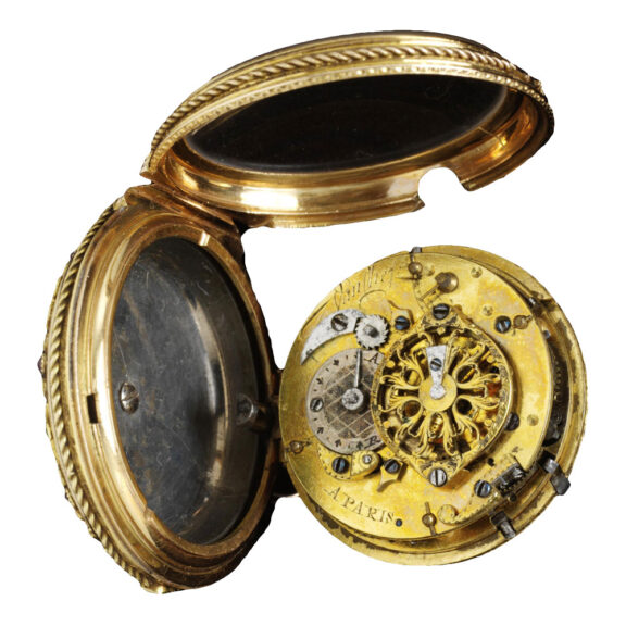 French gold quarter repeating verge pocket watch Circa 1780 French gold quarter repeating verge pocket watch Circa 1780