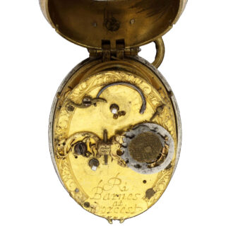 Early English gilt-brass and silver verge watch circa 1615