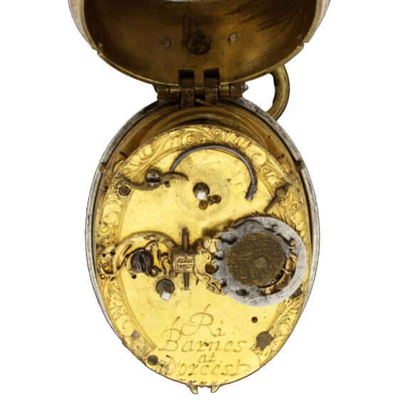 Early English gilt-brass and silver verge watch circa 1615 Early English gilt-brass and silver verge watch circa 1615