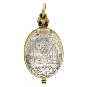 Early English gilt-brass and silver verge watch circa 1615