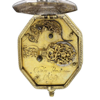 Early English silver octagonal verge pocket watch Circa 1615