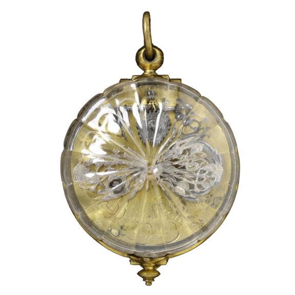English double glazed rock crystal pocket watch Circa 1650 English double glazed rock crystal pocket watch Circa 1650