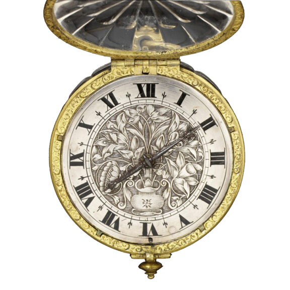 English double glazed rock crystal pocket watch Circa 1650 English double glazed rock crystal pocket watch Circa 1650