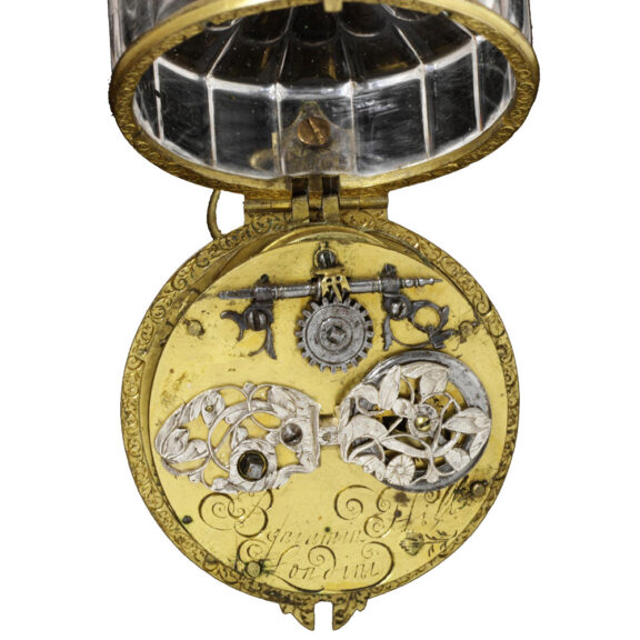 English double glazed rock crystal pocket watch Circa 1650 English double glazed rock crystal pocket watch Circa 1650