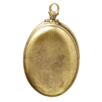 French Silver oval with a sundial inside the back Circa 1614