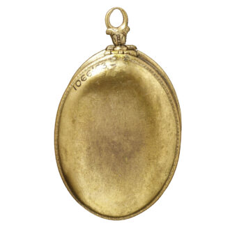 French Silver oval with a sundial inside the back Circa 1614