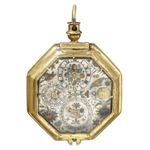 German octagonal one handed verge pocket watch Circa 1600
