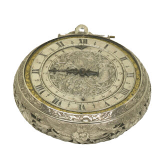 English silver hour striking coachwatch with alarm Circa 1645