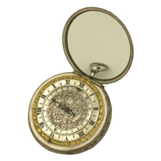 English silver hour striking coachwatch with alarm Circa 1645