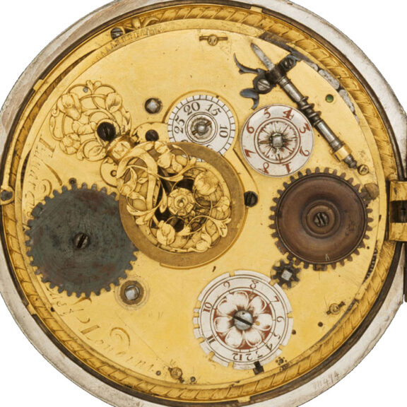 English silver hour striking coachwatch with alarm Circa 1645 English silver hour striking coachwatch with alarm Circa 1645