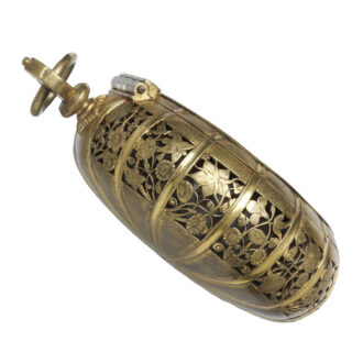 French gilt brass one-handed verge pocket watch Circa 1630