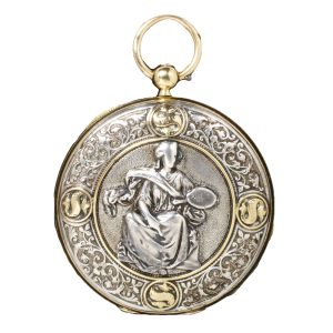 French gold and silver hunting cased lever watch Circa 1867