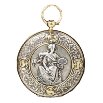 French gold and silver hunting cased lever watch Circa 1867