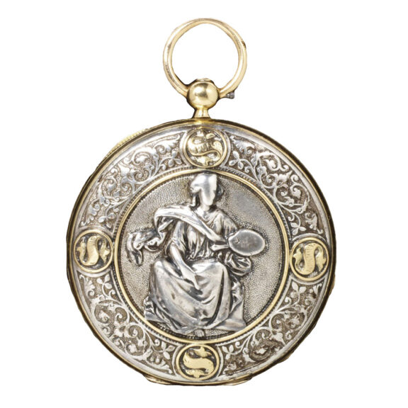 French gold and silver hunting cased lever watch Circa 1867