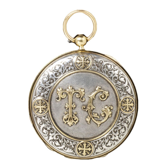 French gold and silver hunting cased lever watch Circa 1867 French gold and silver hunting cased lever watch Circa 1867