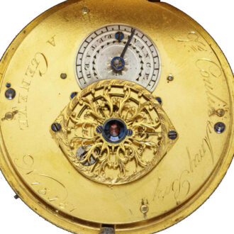 Swiss remarkable watch in gold, enamel and pearls Circa 1790