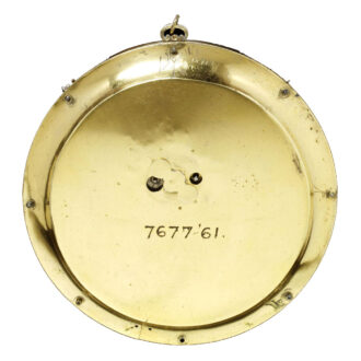 German gilt copper watch with special medallion dial Circa 1738