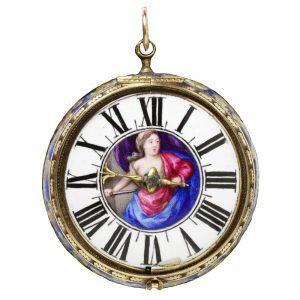 Swiss copper one-handed verge pocket watch Circa 1680