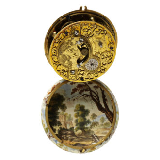 Very Unique Dutch gold and enamel verge watch Circa 1640