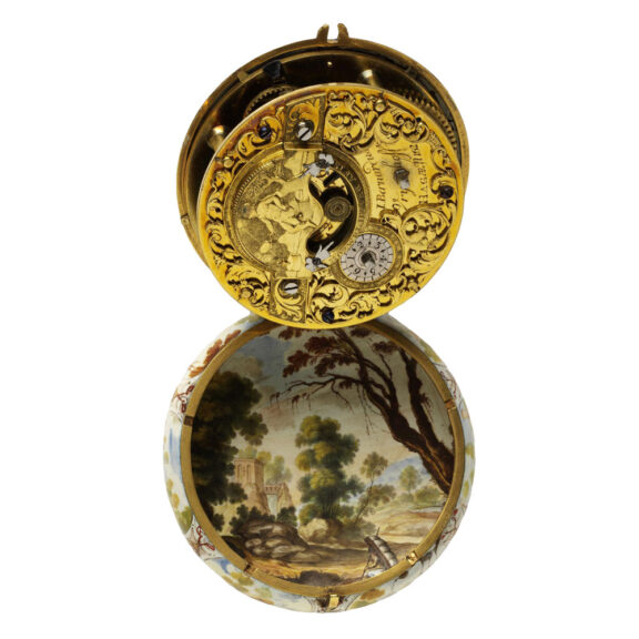 Very Unique Dutch gold and enamel verge watch Circa 1640 Very Unique Dutch gold and enamel verge watch Circa 1640