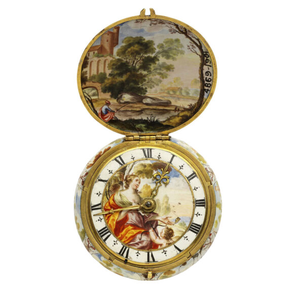 Very Unique Dutch gold and enamel verge watch Circa 1640 Very Unique Dutch gold and enamel verge watch Circa 1640