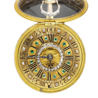English gold quarter reapting verge pocket watch Circa 1704