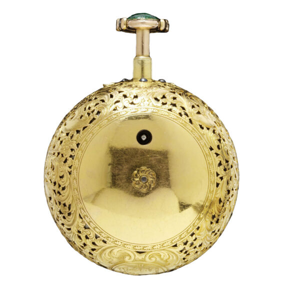 English gold quarter reapting verge pocket watch Circa 1704 English gold quarter reapting verge pocket watch Circa 1704
