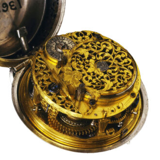 Early English silver quarter repeating verge watch Circa 1700