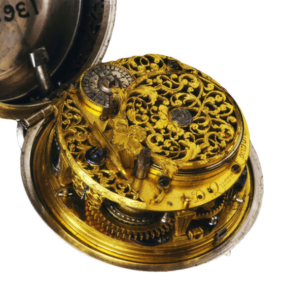Early English silver quarter repeating verge watch Circa 1700 Early English silver quarter repeating verge watch Circa 1700