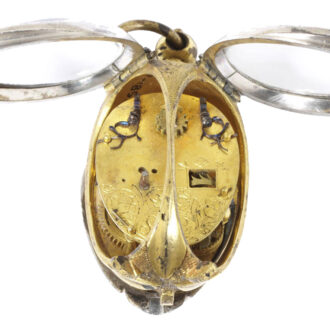 Swiss silver verge watch in form of a tulip bud Circa 1635